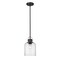 Z-Lite Kinsley 1 Light Pendant, Matte Black And Clear Seeded 340P8-MB - alternate 1